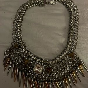 Juicy Couture Rhinestone & Spikes Choker Necklace